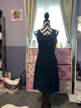 Isaac Mizrahi live Black Sleeveless A-Line Dress with shorts inside XS